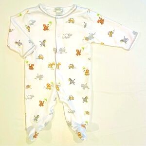 Kissy Kissy Jungle Safari Footie Boys 3-6M Girls Pima Cotton Sleeper Lions Zebra